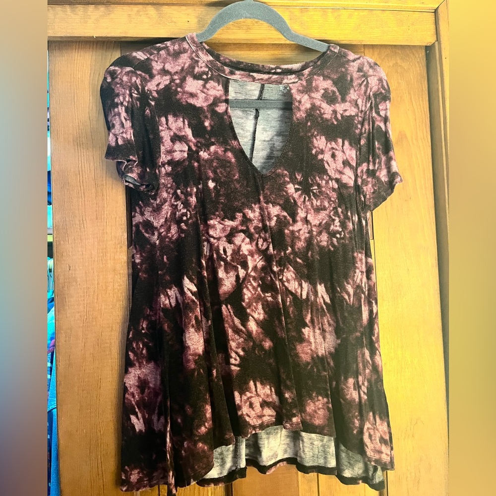 Purple Tie Dye Top